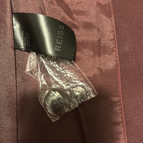 Reiss burgundy suit set tried on once pants and jacket - Picture 5 of 6